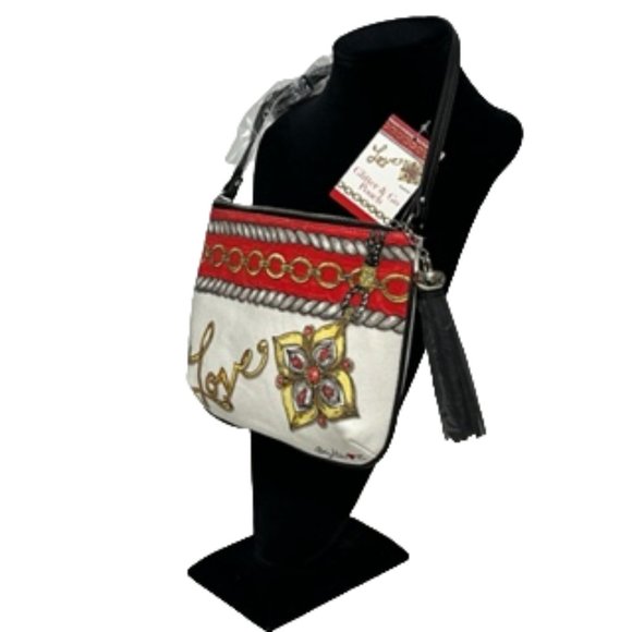 BRIGHTON "Love" Glitter & Go Crossbody Pouch NWT - Picture 9 of 16